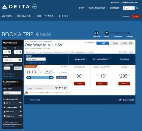 American Airlines y Delta volarán a Cuba por solo $97