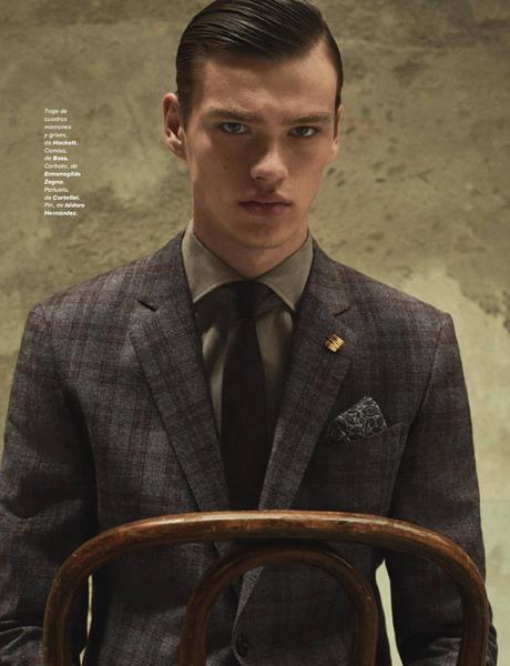 Filip Hrivnak, Hunter & Gatti, Codigo Unico, cover, model, Suits and Shirts, Beatriz Tarrega, Dior Hommme, Boss Tailored, Ermenegildo Zegna, Hermes, Salvatore Ferragamo, Brunello Cucinelli, menswear, moda hombre,