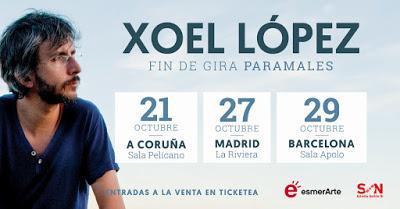 Fin de gira de Xoel López en A Coruña, Madrid y Barcelona