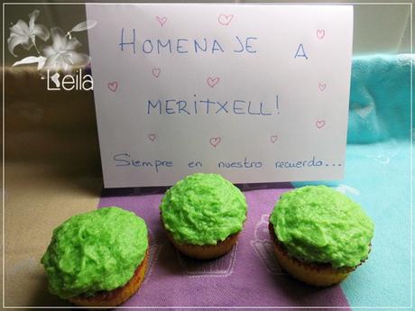 Muffins arcoiris. Homenaje a Meritxell