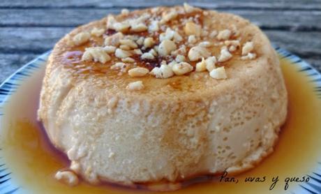 flan-de-toffee, crocante-de-avellanas