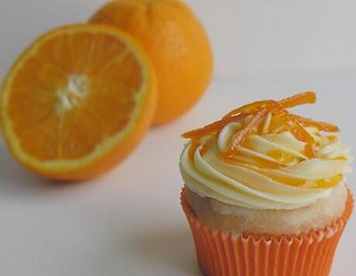 Cupcakes con naranja y amapola