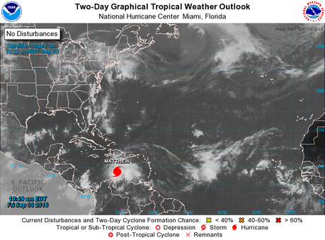 El huracán “Matthew” sube a categoría 3