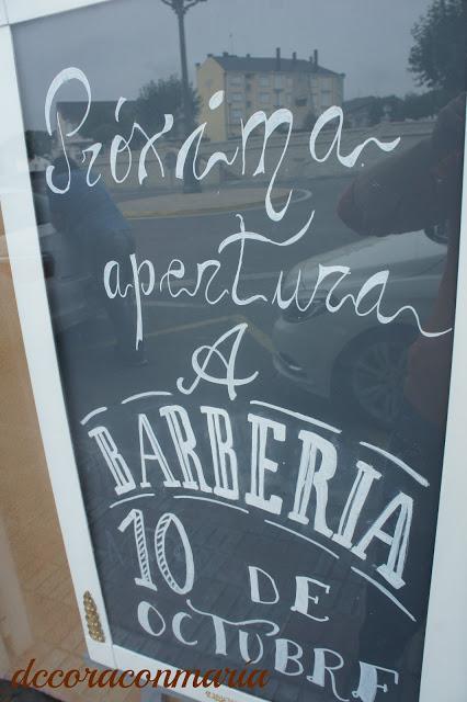 ♥ ♥ ♥ PIZARRA DECORADA BARBER