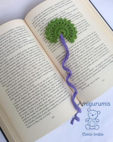 Marcadores de libros... Lilas y Verdes