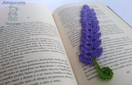 Marcadores de libros... Lilas y Verdes