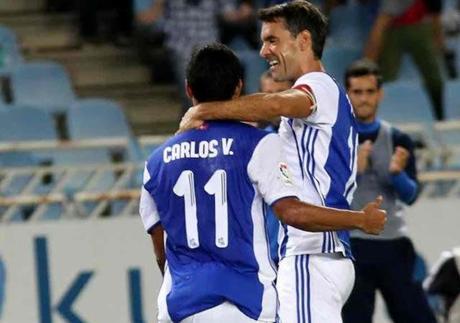 Carlos Vela dio triunfo a la Real Sociedad Carlos Vela dio triunfo a la Real Sociedad