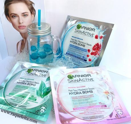 Disfrutando de las Máscaras de Tejido Hydra Bomb de Garnier Skin Active