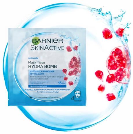 Disfrutando de las Máscaras de Tejido Hydra Bomb de Garnier Skin Active