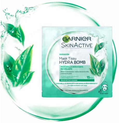 Disfrutando de las Máscaras de Tejido Hydra Bomb de Garnier Skin Active