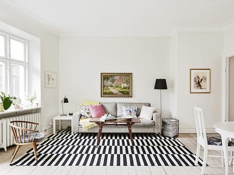 un salón nórdico con un estilo muy personal un salón nórdico con un estilo muy personal