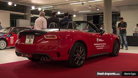 Presentación del nuevo Abarth 124 Spyder rodeado de mitos del Rally