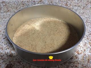 TARTA MOUSSE DE MELOCOTÓN SIN AZÚCAR EN THERMOMIX