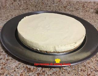 TARTA MOUSSE DE MELOCOTÓN SIN AZÚCAR