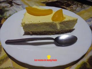 TARTA MOUSSE DE MELOCOTÓN