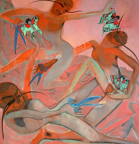 francesco-clemente-scissors-and-butterflies-guggenheim-bilbao-artreport