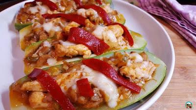 Calabacines con pollo