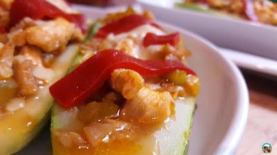 Calabacines con pollo