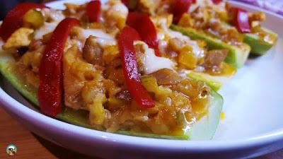 Calabacines con pollo