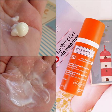 Protector solar SPF50 antimanchas Bella Aurora para piel mixta - grasa