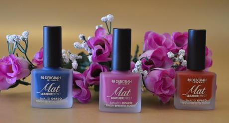 Los nuevos esmaltes “Mat Leather Effect” de DEBORAH MILANO