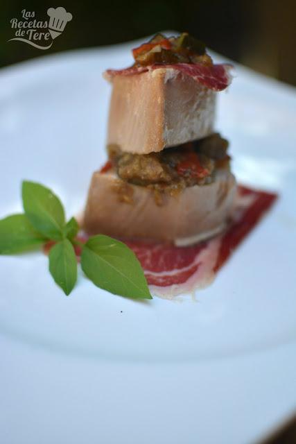Atún-baja-temperatura-con-jamón-ibérico-y-pisto-02