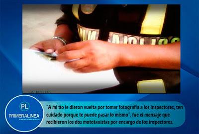Delincuentes uniformados en Barranca? INSPECTORES DE TRANSITO AMENAZAN DE MUERTE A MOTOTAXISTAS…