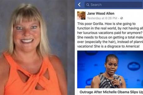 Despiden a una profesora por llamar “gorila” a Michelle Obama