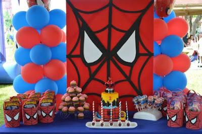 Spider Man Birthday Party Decor Ideas.