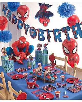 Spider Man Birthday Party Decor Ideas.