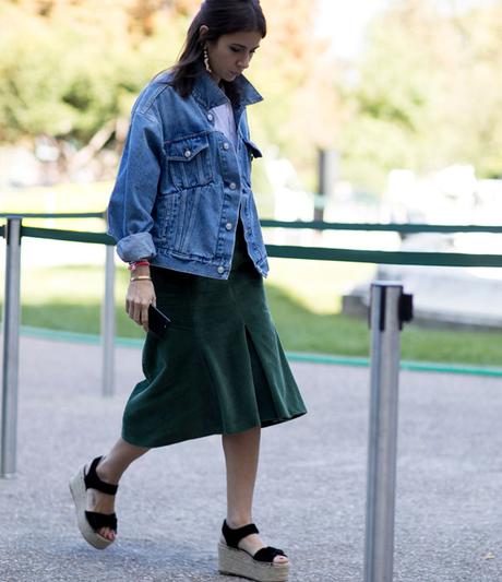 Paris Fashion Week Street Style: denim y más denim