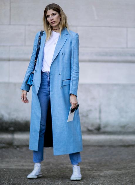 Paris Fashion Week Street Style: denim y más denim