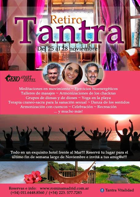 Retiro Tantra, en Mar del Plata!!! Noviembre fin de semana largo