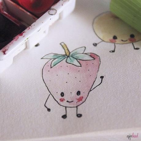 Dibujos veraniegos: Frutas