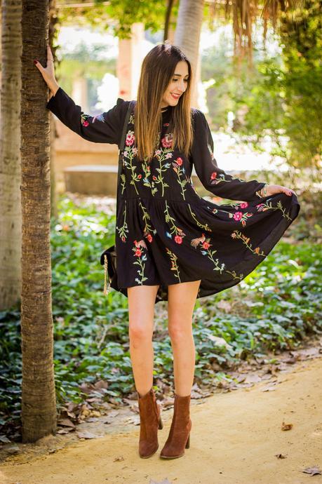 vestido bordado zara vestido bordado zara