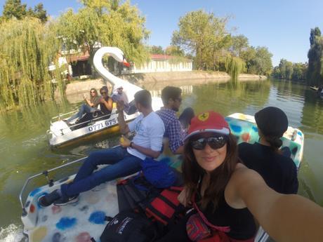 Pedaleando por el Río de Timisoara, Rumania.