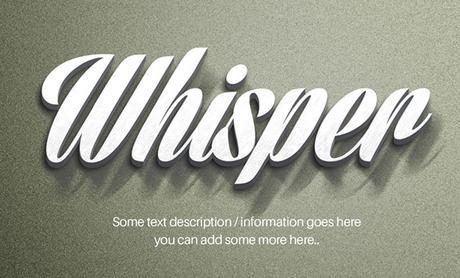 Whisper-II-Text-Effect