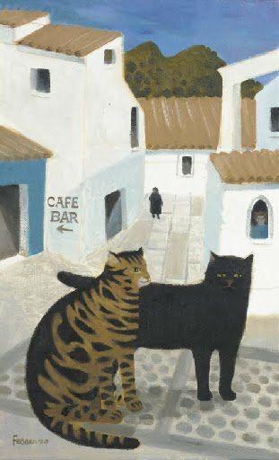 Los gatos de una pintora inglesa: Mary Fedden