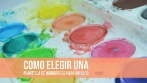 elegir una plantilla de wordpress