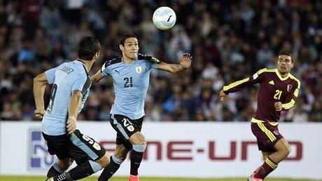 Uruguay ganó 3-0 a Venezuela y es líder único de Eliminatorias Rusia 2018