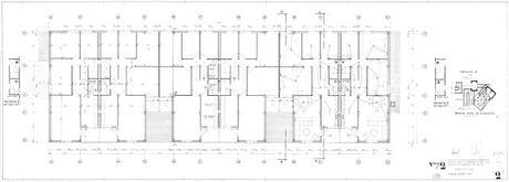 Planta General Tipo. Viviendas Taray. JJ Aracil. Segovia