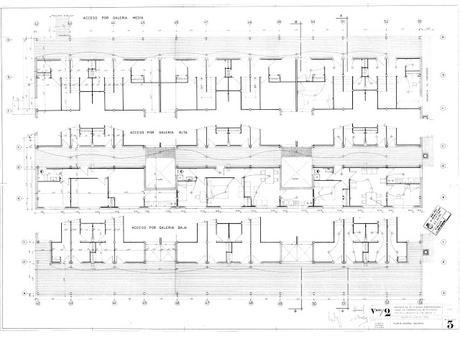 Planta General Galerías. Viviendas Taray. JJ Aracil. Segovia