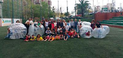 Fiestas infantiles con el fútbol burbuja