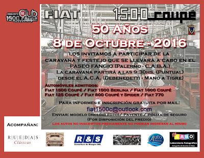 Caravana y encuentro por la Fiat 1500 Coupé