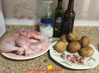 POLLO AL AJILLO AL HORNO