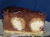 Mousse chocolate relleno profiteroles