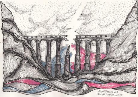 #InkToberspain2016 ...De retos, tintas, imaginación, liberación y disfrute... #reto 09 Broken