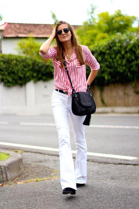 White Flared Jeans