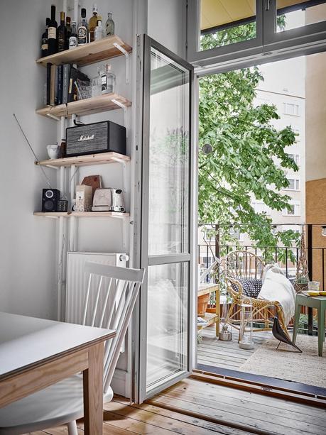 Lámparas colgantes sobre la encimera iluminación cocinas cocinas sin muebles superiores cocinas pequeñas cocinas nórdicas cocinas modernas blog decoración nórdica 