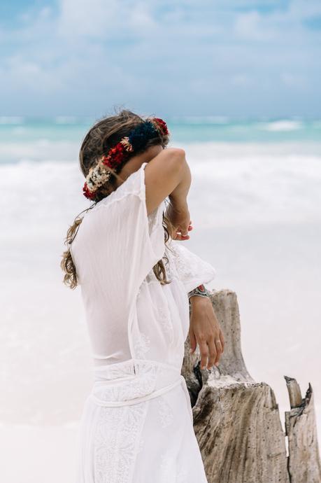 white_long_dress-boho_style-tulum_mexico-beach-floral_crown-outfit-collage_vintage-75